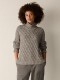 Peruvian Cotton Boucle Fluff Turtleneck