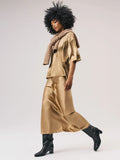 Heavyweight Silk Charmeuse Bias Skirt