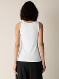Organic Cotton Stretch Rib Scoop Neck Tank