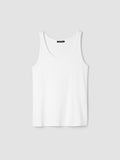 Organic Cotton Stretch Rib Scoop Neck Tank