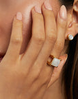 Mini Plaza Moonstone Ring