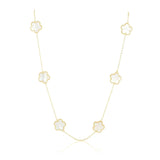 Adeline Clovers Chain Necklace