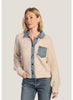 Austin Sweater/Denim Trim Jacket