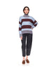 Cotton Betty Stripe High Neck