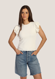 Giselle Flutter Sleeve Tee