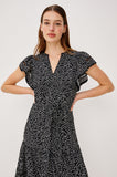 Gia Print Short Sleeve V-Neck Dress