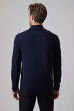 Extra Fine Merino Wool Waffle Zip Mock
