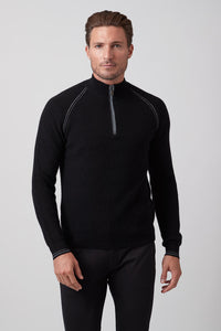 Kaden Pure Cashmere 1/4 Zip Mock