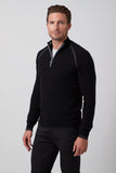 Kaden Pure Cashmere 1/4 Zip Mock