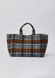 Plaid Airplane Tote