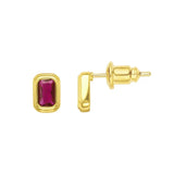 Clementine Ruby Bezal Studs