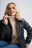 Shearling Collar Bomber