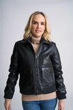 Shearling Collar Bomber