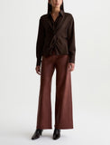 Saige Wide Leg Coated Jean
