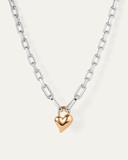 Padlock Heart Pendant Necklace