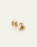 Art Heart Asymmetrical Button Earring