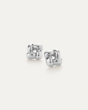 Small Woven Square Earrings