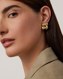 Small Woven Square Earrings