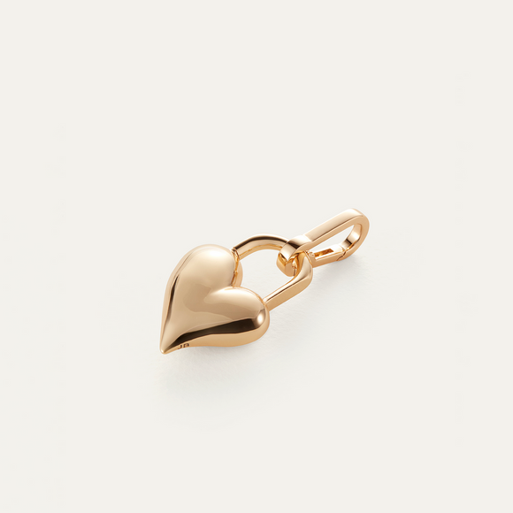 Padlock Heart Charm