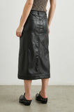 Jennifer Faux Leather Midi Skirt