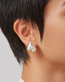 Art Heart Asymmetrical Button Earring