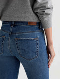 Mari Mid-Rise Straight Slim Jean