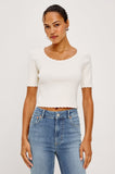 Louana Scallop Edge Top