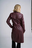 Leah Leather Trench