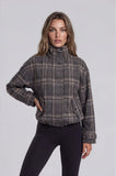 Plaid Blouson Jacket