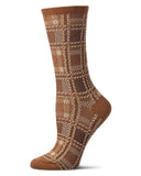 Preppy Plaid Crew Sock