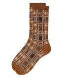 Preppy Plaid Crew Sock