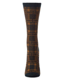 Preppy Plaid Crew Sock