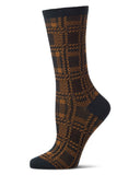 Preppy Plaid Crew Sock
