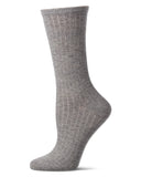 Rib Cashmere Crew Sock