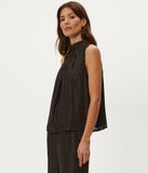 Alicia Metallic Stripe Chiffon