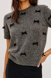 Michelle  Bow Short Sleeve Sweater