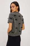 Michelle  Bow Short Sleeve Sweater