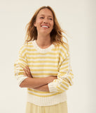 Merle Striped Crew Neck Sweater