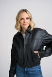 Marcia OS Relaxed Leather Bomber