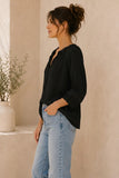 Henrietta Textured Dobby Blouse