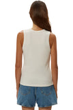 Brynn 1x1 Cotton Scoop Neck Tank