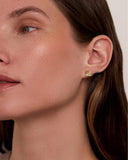 Mini Woven Square Earrings