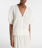 Cotton Gauze V-Neck Top