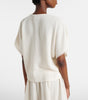 Cotton Gauze V-Neck Top
