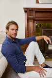 The Marquee Aqua Cotton Long Sleeve Shirt