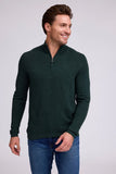 Extra Fine Merino Wool Waffle Zip Mock
