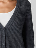 Organic Cotton Fluff V-Neck Cardigan