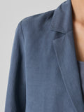 Linen Silk Twill Notch Collar Blazer