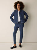 Cotton Stretch Denim Classic Collar Jacket