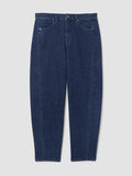 Cotton Stretch Denim Ankle Lantern Pant